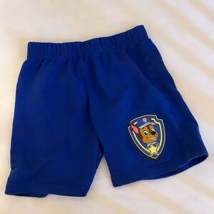 Nickelodeon paw patrol royal blue shorts with chase